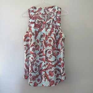 Floral Sleeveless Blouse